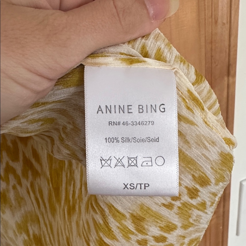 Anine‎ Bing Caleb Shirt in Marigold Leo - Picture 8 of 9